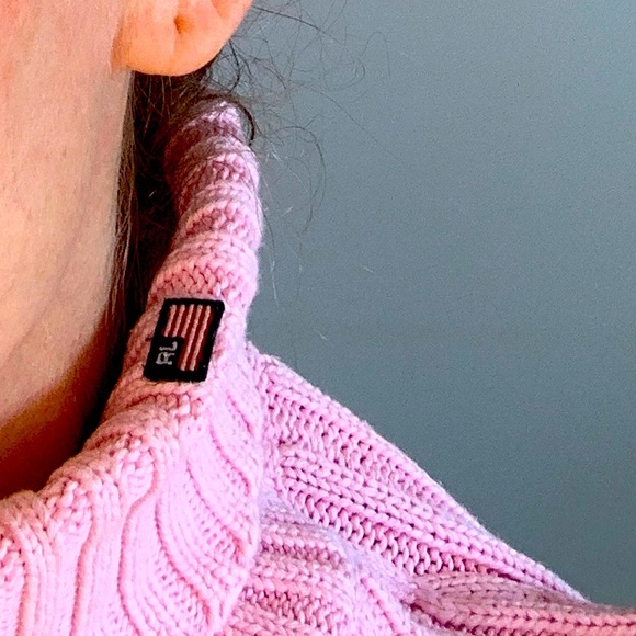 Beautiful, authentic Vintage Ralph Lauren 100% THICK Cotton Turtleneck Sweater🌸 - Picture 2 of 4